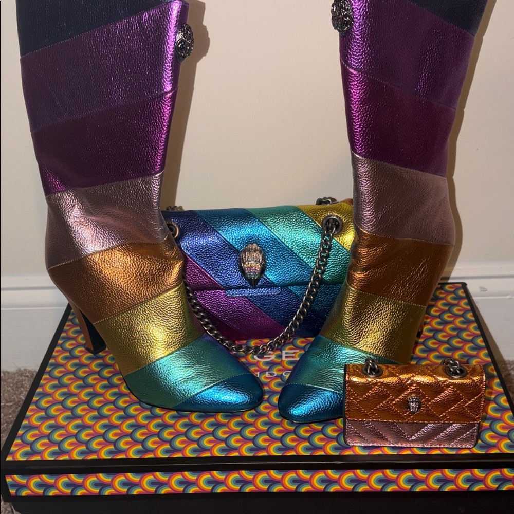Kurt Geiger Multicolor Heeled Boots (BOOTS ONLY)
